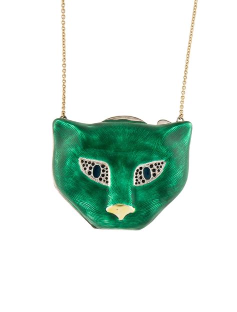 gucci cat necklace